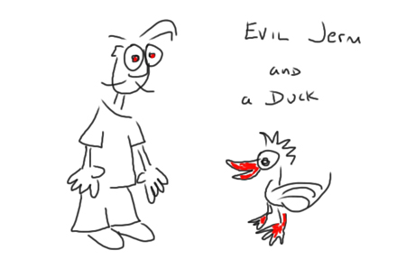 Evil duck